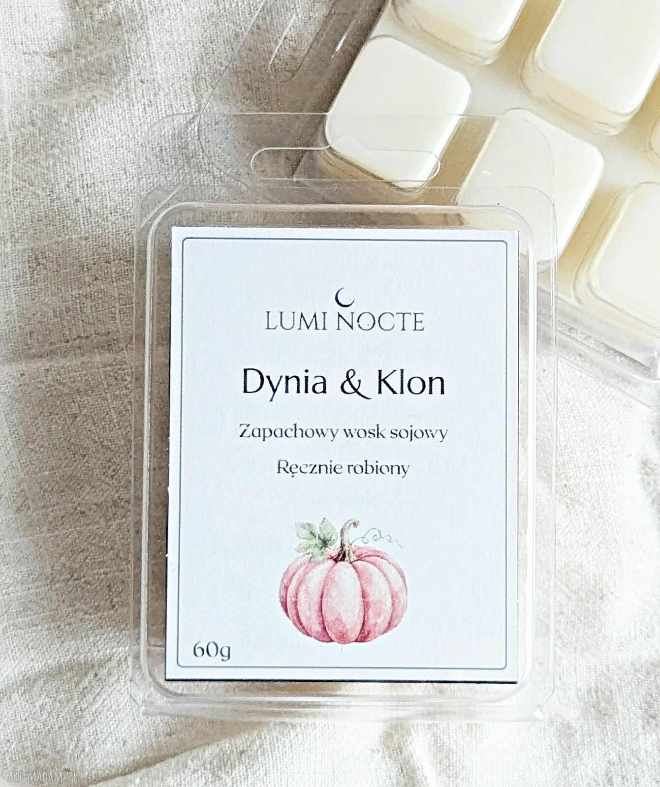Zapachowy wosk sojowy do kominka Dynia & Klon - 60 g