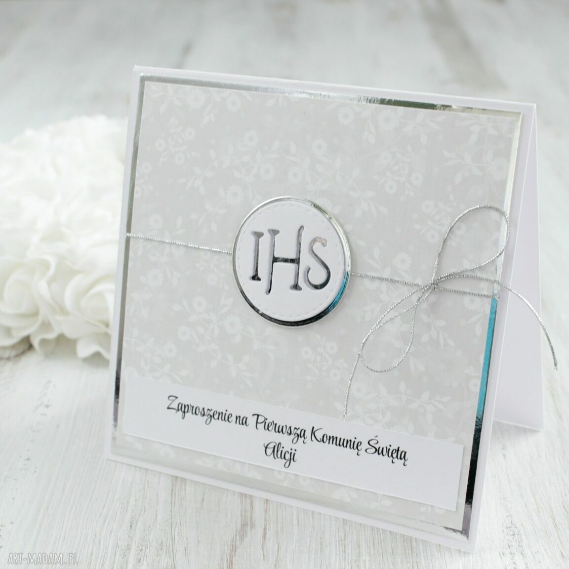 Zaproszenia komunię komplet szt pierwsza
