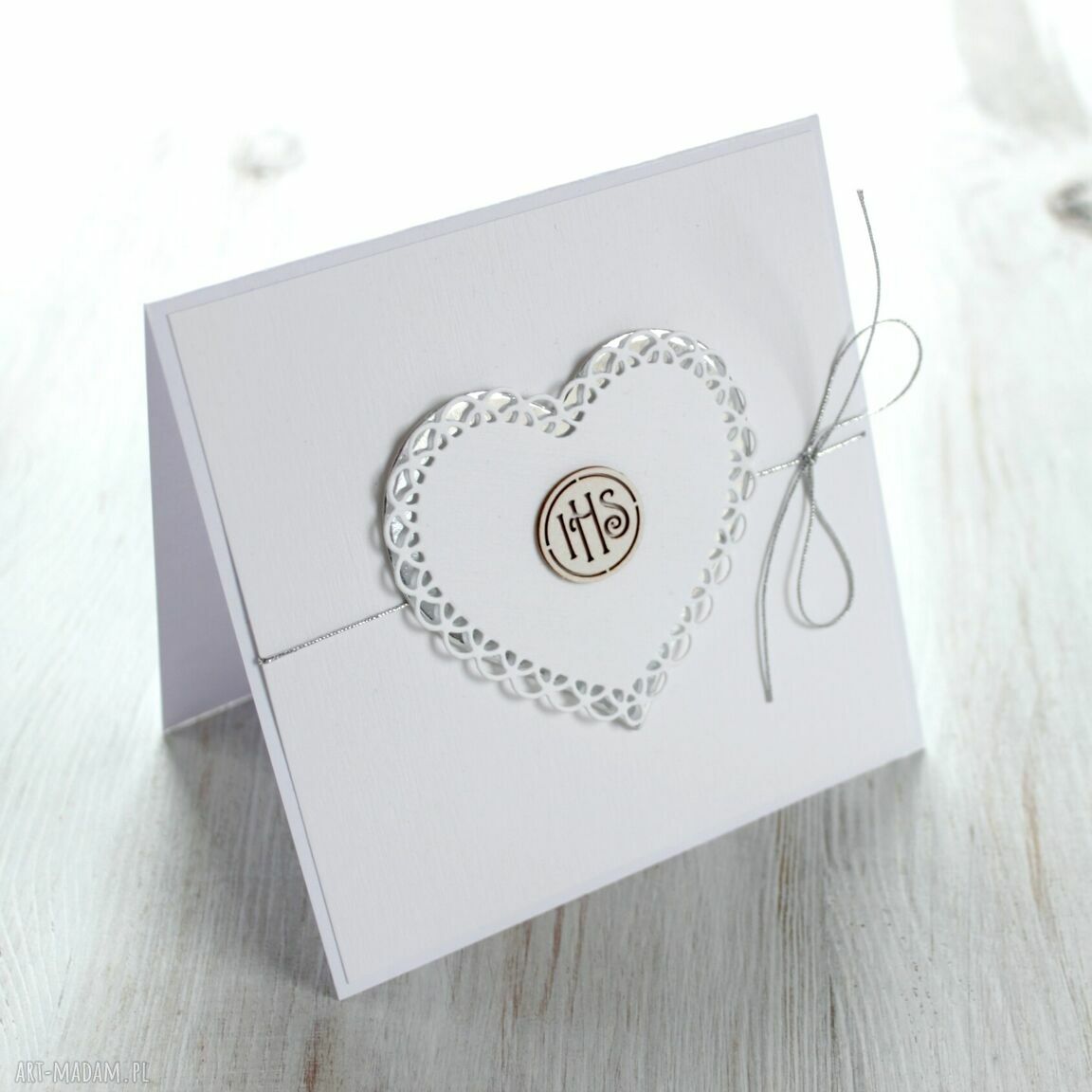 pomysł na świąteczny upominek: Zaproszenia na komunię Komplet 10 szt. handmade