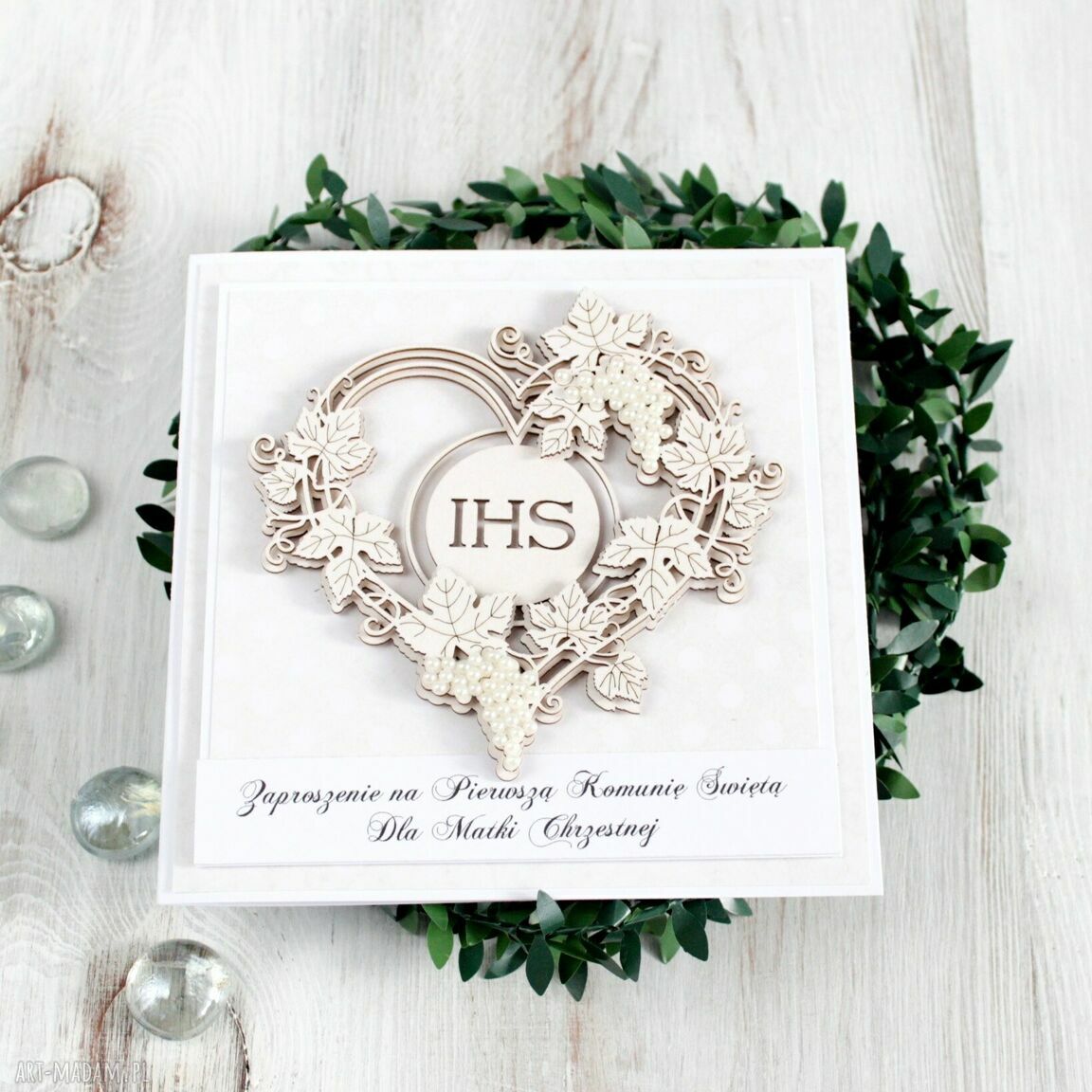 Zaproszenia komunię komplet szt pierwsza