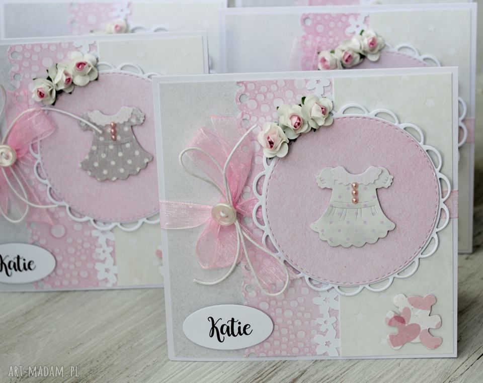 zaproszenie: Zaproszenia na Roczek ręcznie wykonane