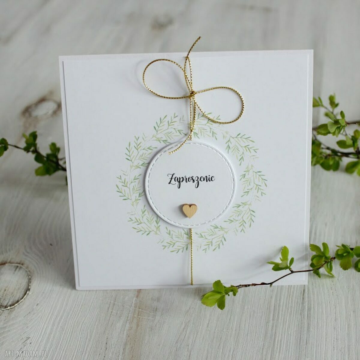 Upominek święta! Zaproszenie chrzest komunia roczek