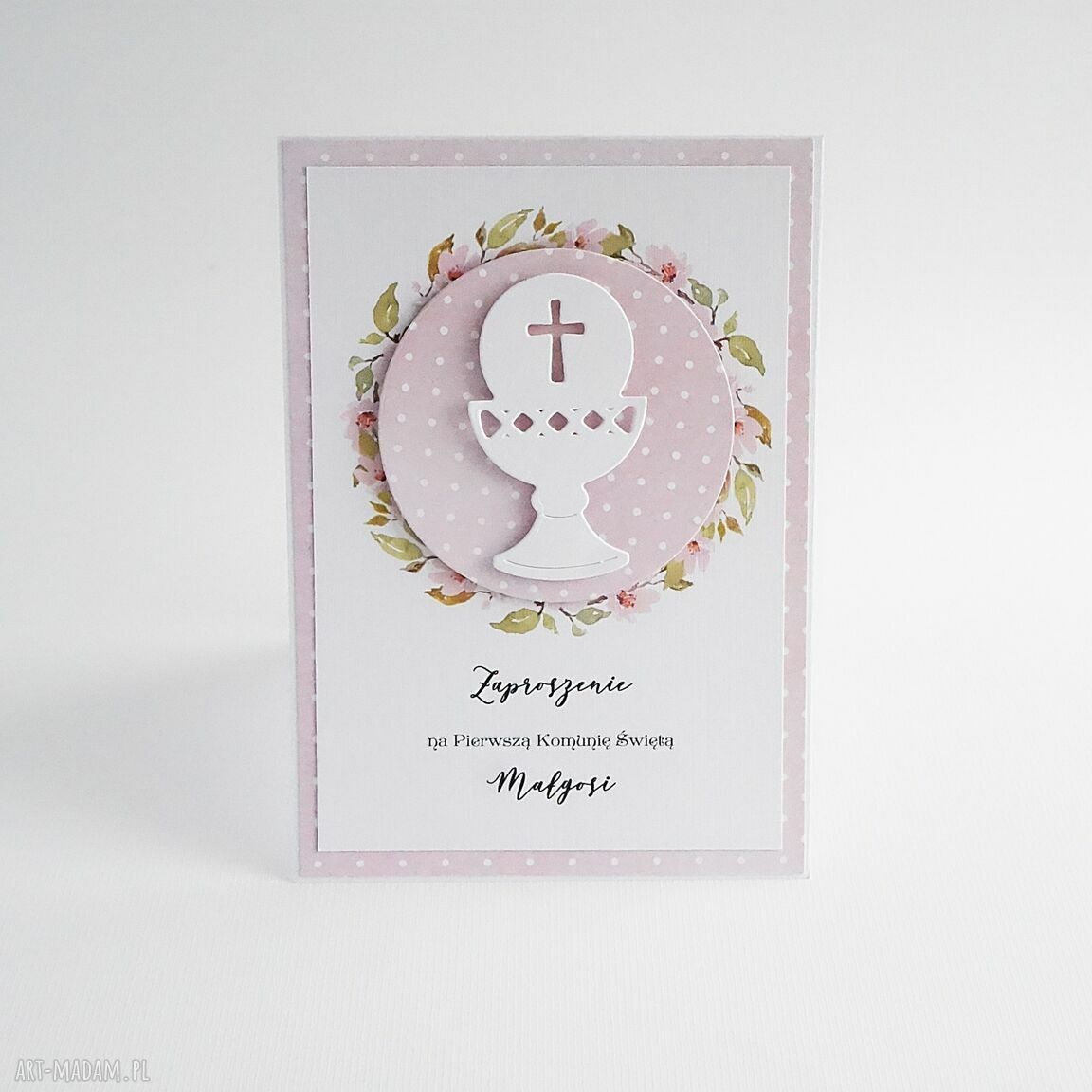 Zaproszenie komunię Św zk48 komunijne