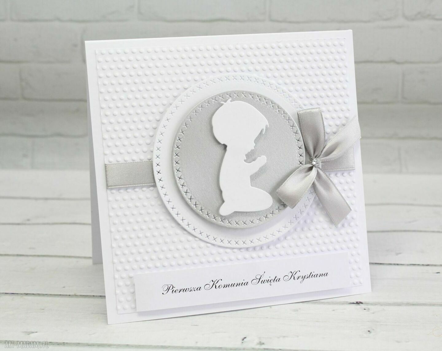 prezenty. Zaproszenie komunię Świętą 014 chłopiec szt