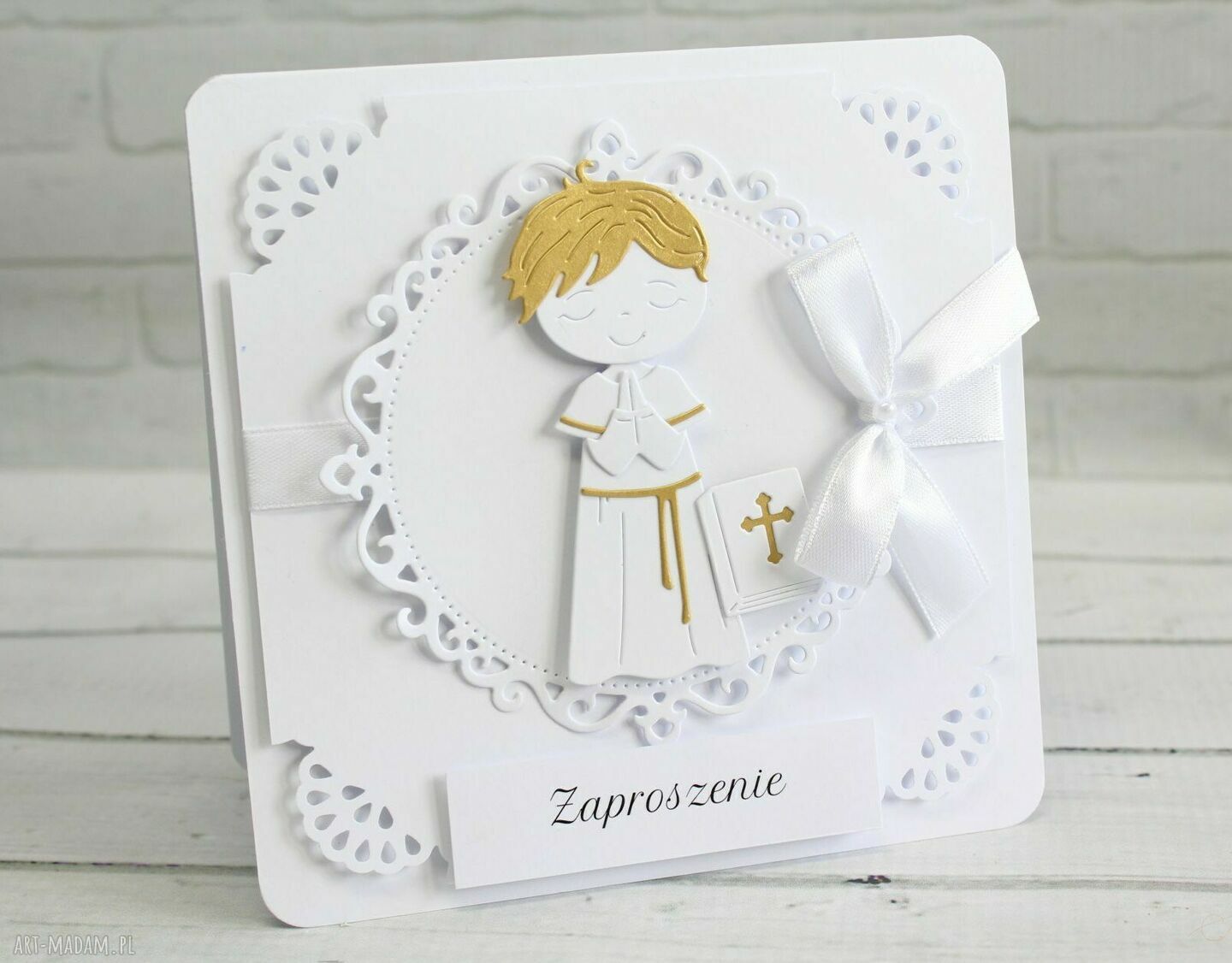 Prezenty : Zaproszenie komunię Świętą 016 chłopiec szt