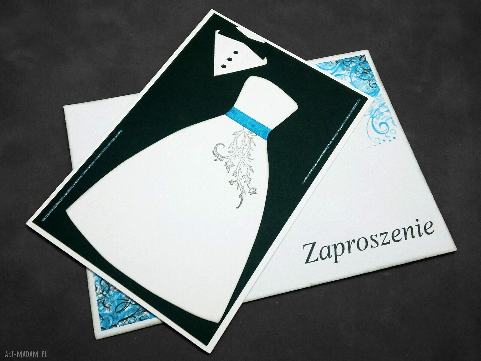zaproszenie ślubne para