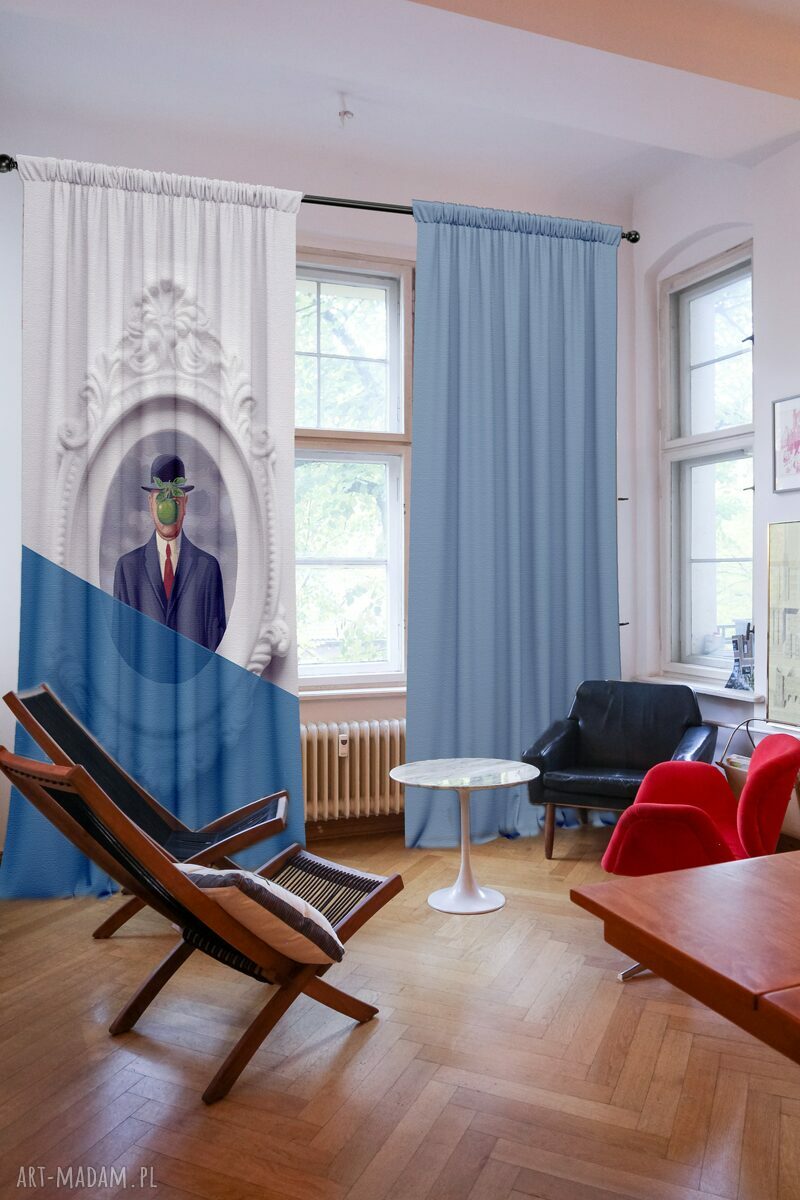 Zasłony artystyczne The Son - welurowe zasłony zaciemniające do salonu
