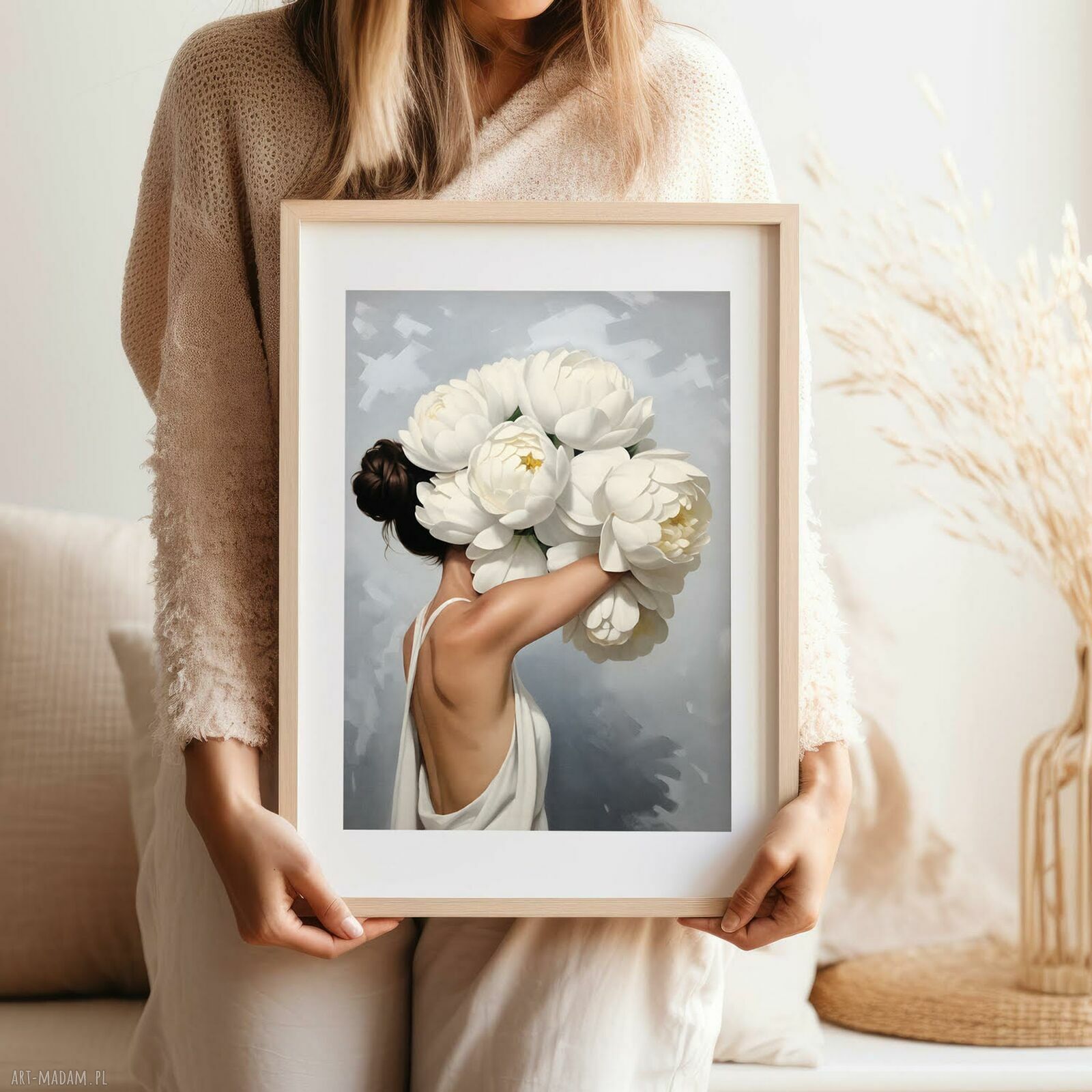 Plakat Zatopiona w kwiatach - format 70x100 cm