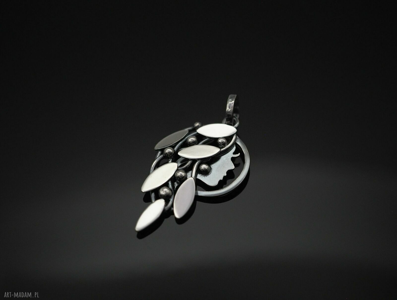 Zawieszka leśna driada II - srebrny wisiorek 925 handmade