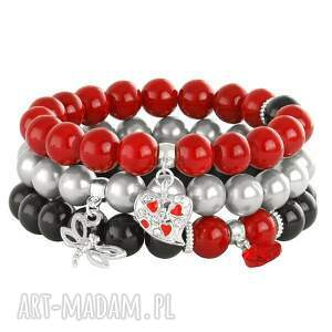 lavoga love - red silver & black