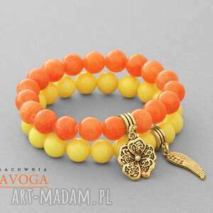 orange & yellow jade set lavoga