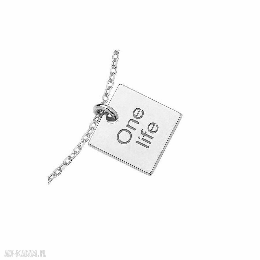 bransoletki: srebrna bransoletka one life hand made
