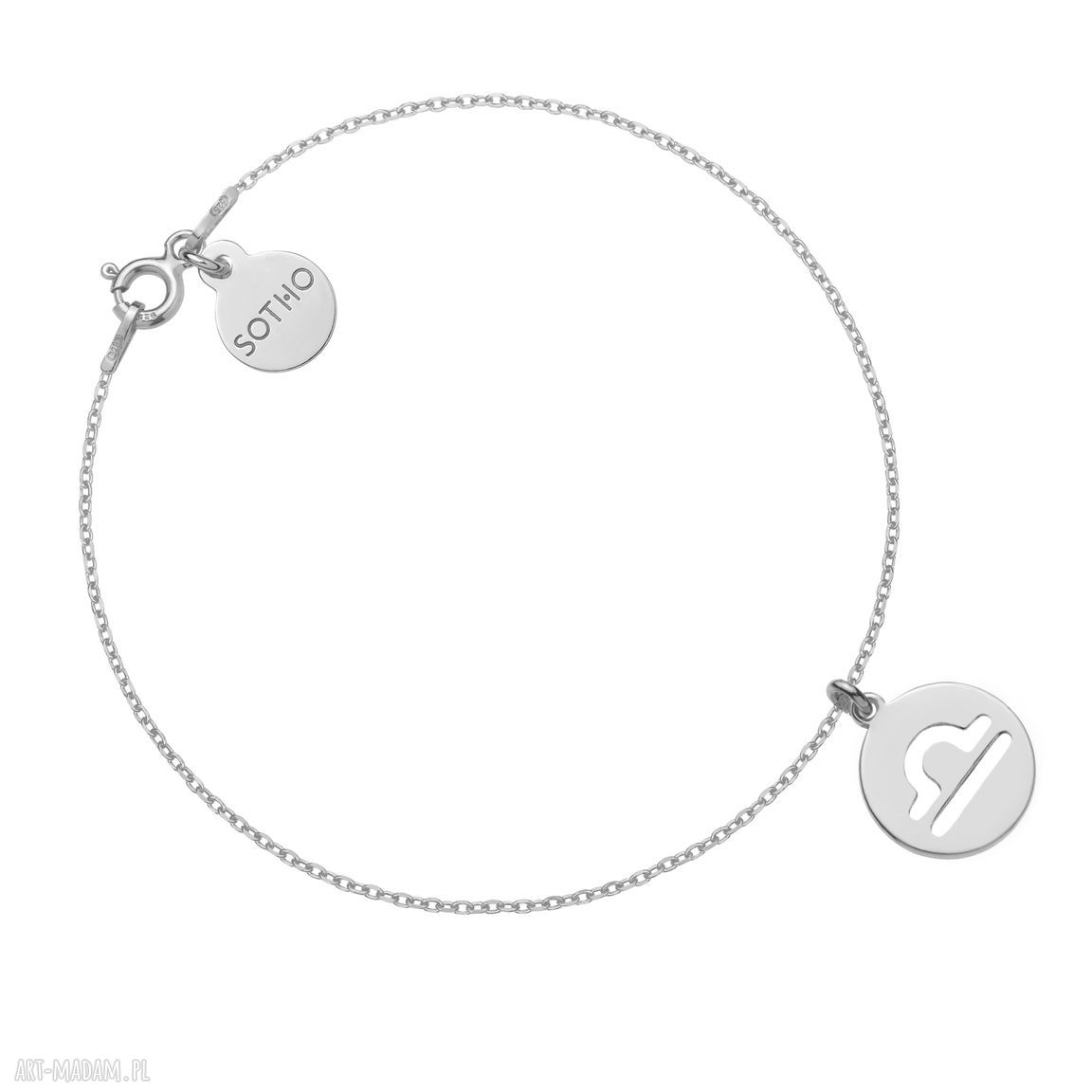 Srebrna bransoletka zodiakiem wagi srebro zodiak znak zodiaku