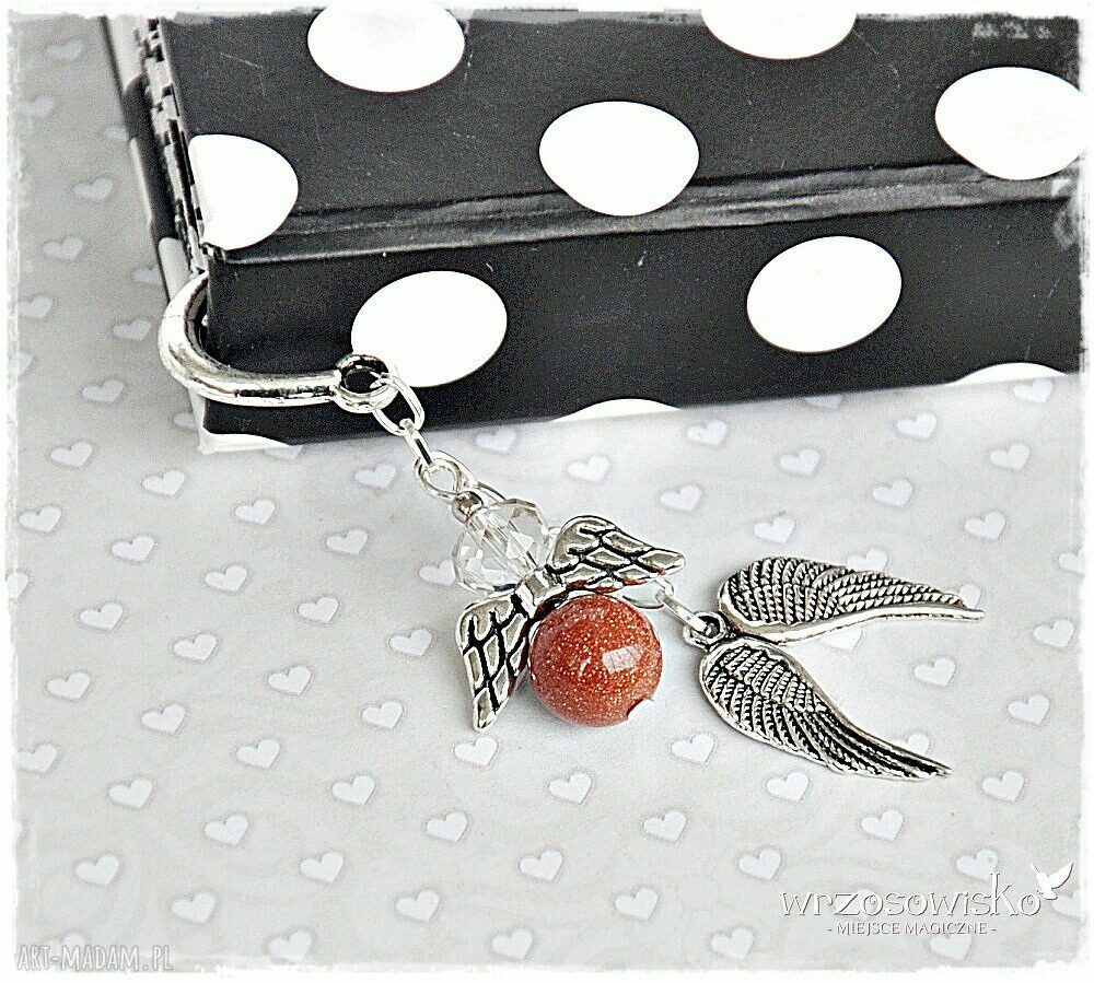 Zestaw prezentowy złociste anioły Hand Made