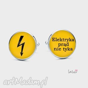 spinki do mankietów elektryk