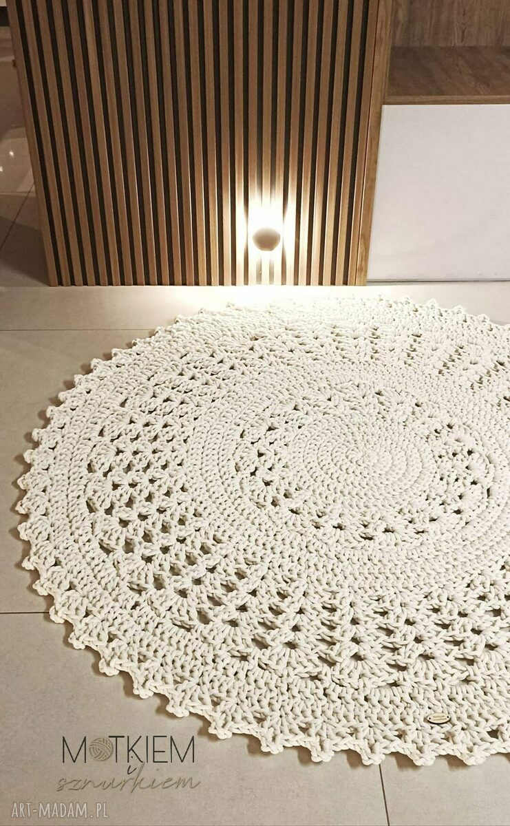 Dywan ze sznurka ażurowy 100 cm - wiele kolorów