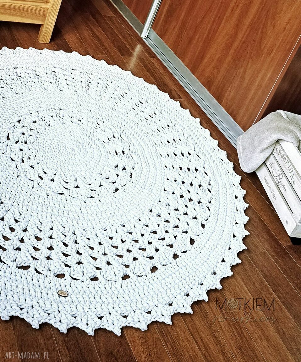 Dywan ze sznurka ażurowy 120 cm