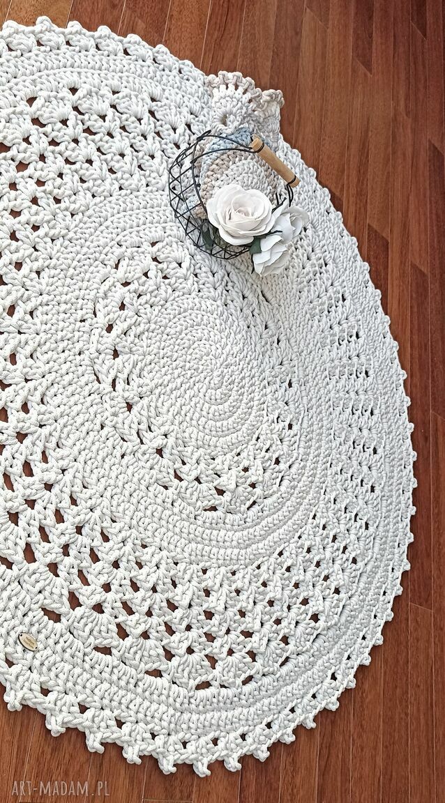 Dywan ze sznurka ażurowy 120 cm (wiele kolorów)