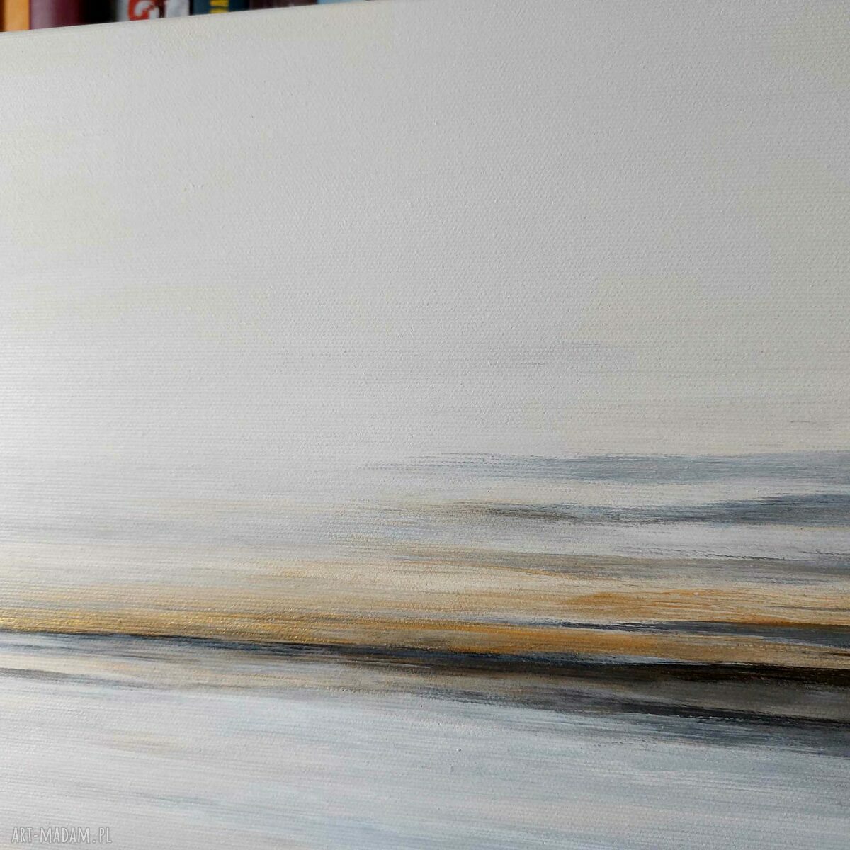 Pejzaż ze złotem - obraz akrylowy 40/50 cm