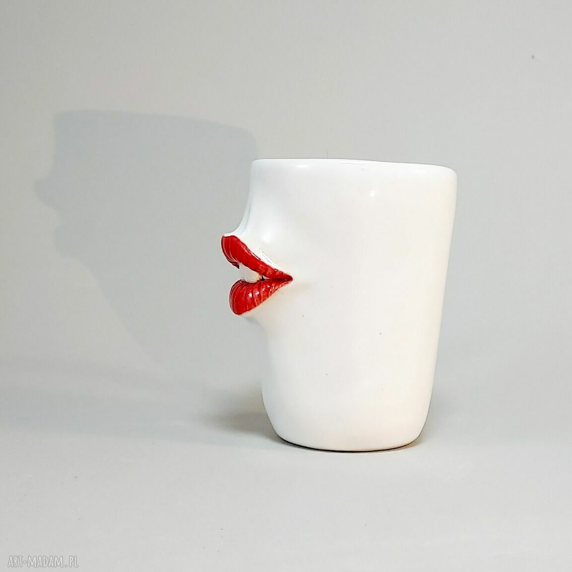Zębuszka Zosia - kubek ceramiczny z rzeźbionymi ustami 245 ml