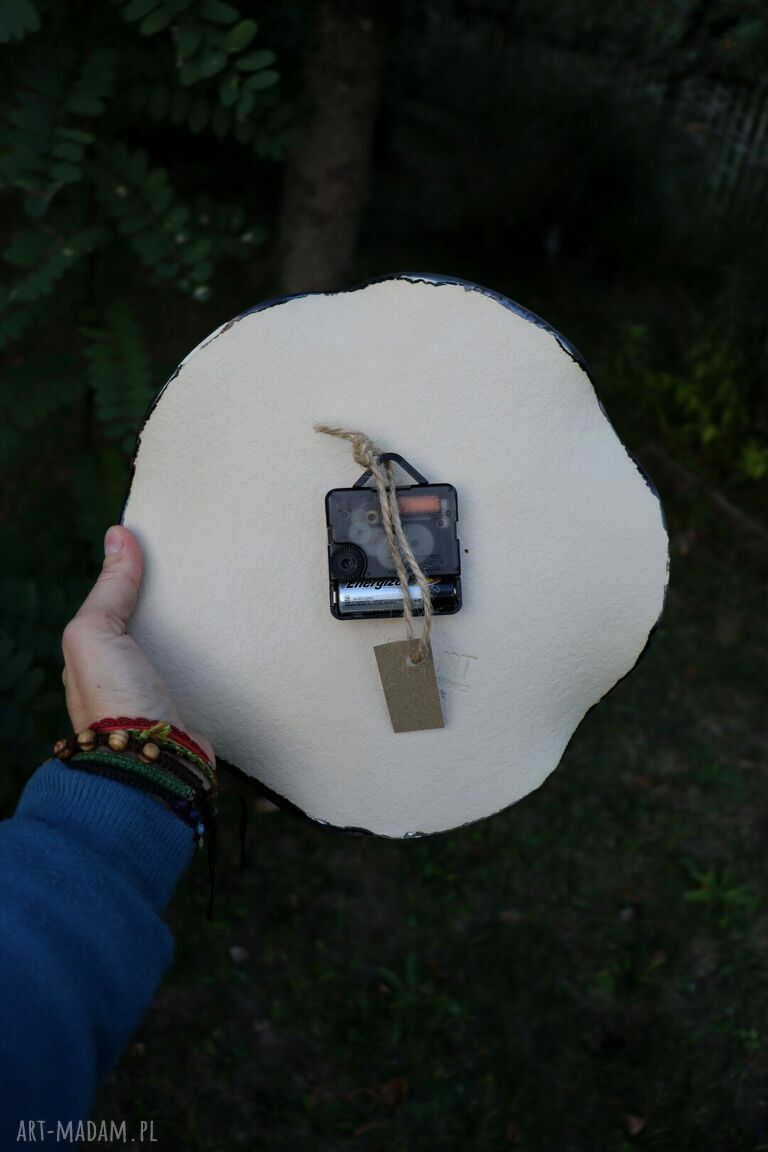 Zegar ceramiczny Konwalie na ścianę - 25 cm i cichy mechanizm