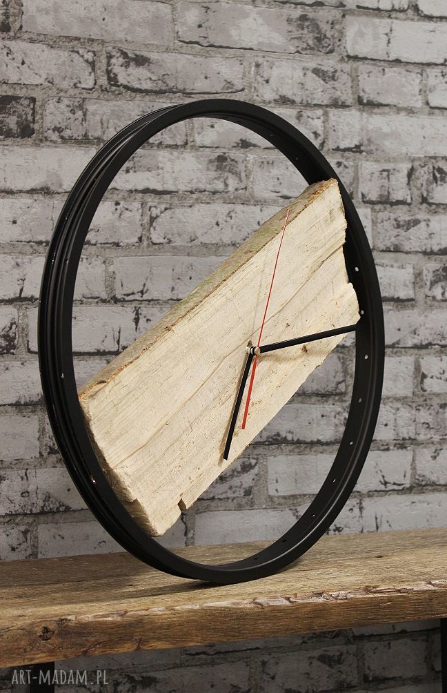 Zegar Wood Black