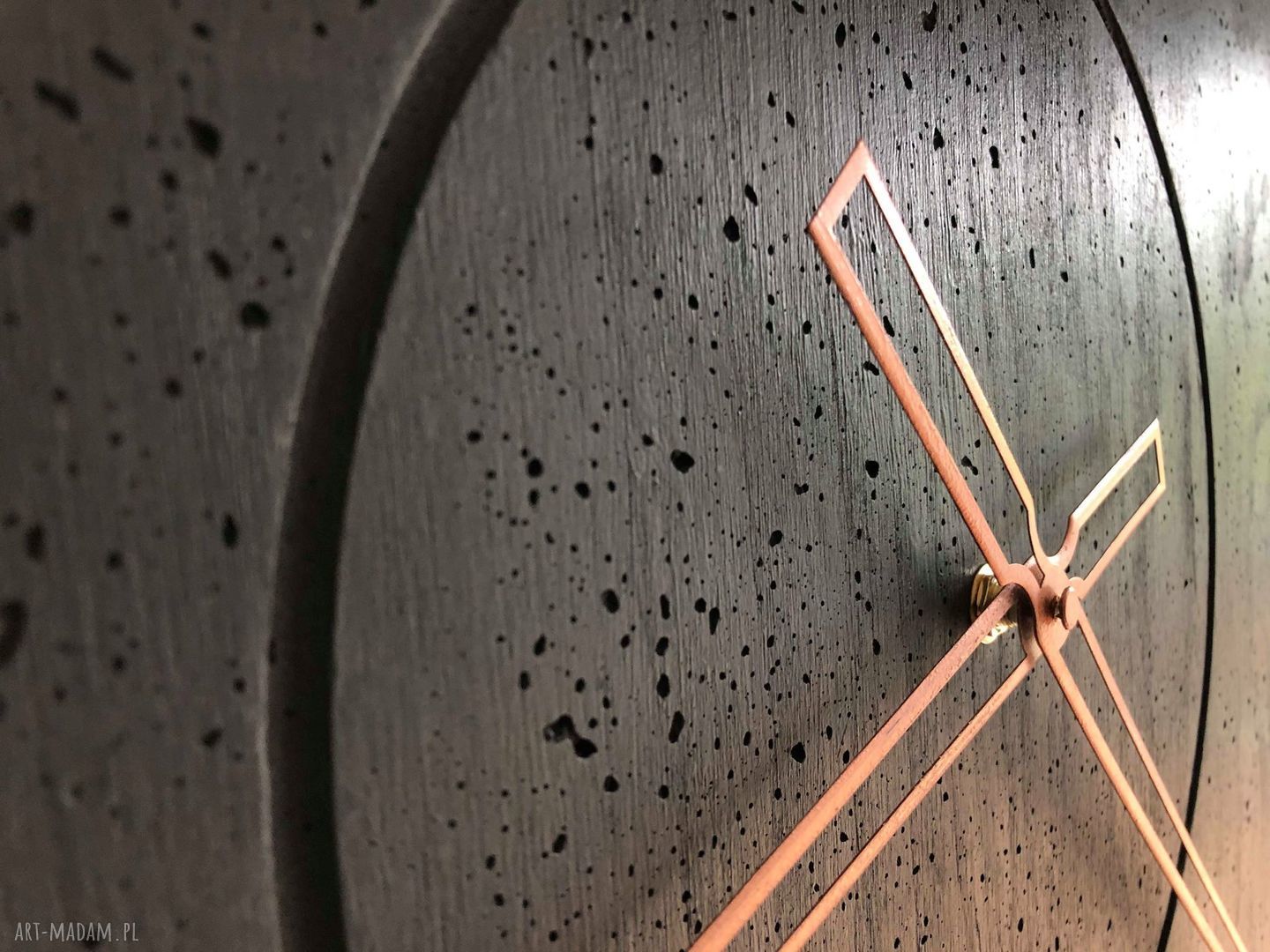 zegary: zegar z betonu architektonicznego hand made