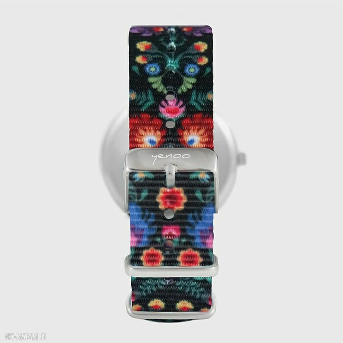 Zegarek bee natural folk - czarny nylonowy