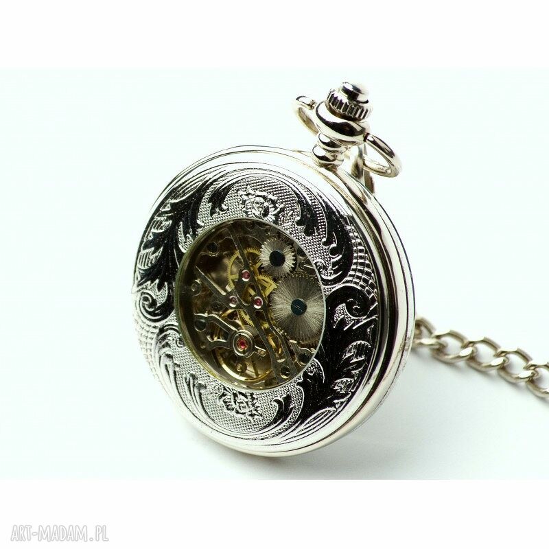 Błękitny obłęd - zegarek handmade z błękitną tarczą i rzymskimi cyframi