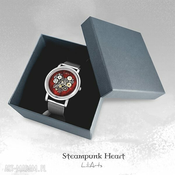Zegarek, bransoletka - Steampunk Heart - Fantasy Watch