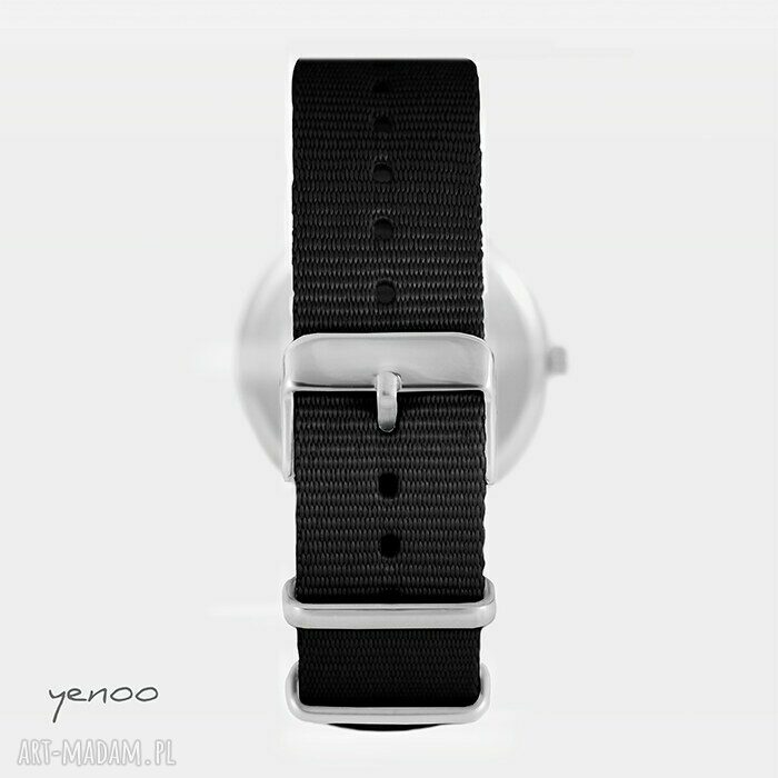 Zegarek - bransoletka It is always time for love (czarny, nato)