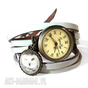 zegarek hedwiga - egginegg - białe zegarki