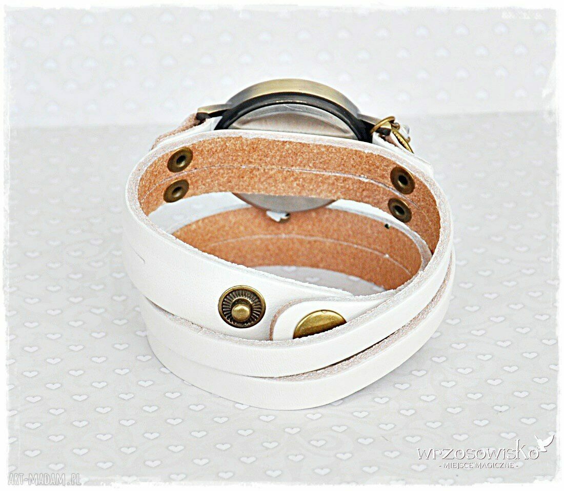 Zegarek motywujący skórzany handmade