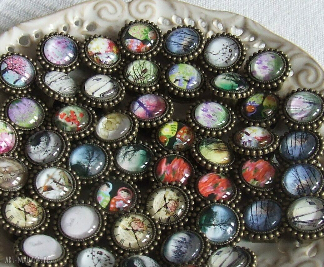 Zegarek Vintage z Grafiką Skórzany Morska Zieleń