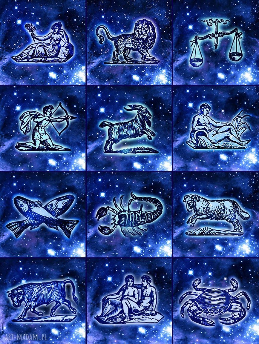 Zegarek bransoletka z dwustronną zawieszką - znak zodiaku i inicjały