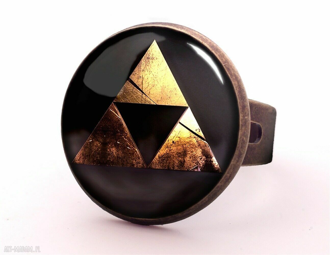 Zelda Triforce - medalion z łańcuszkiem, naszyjnik siła