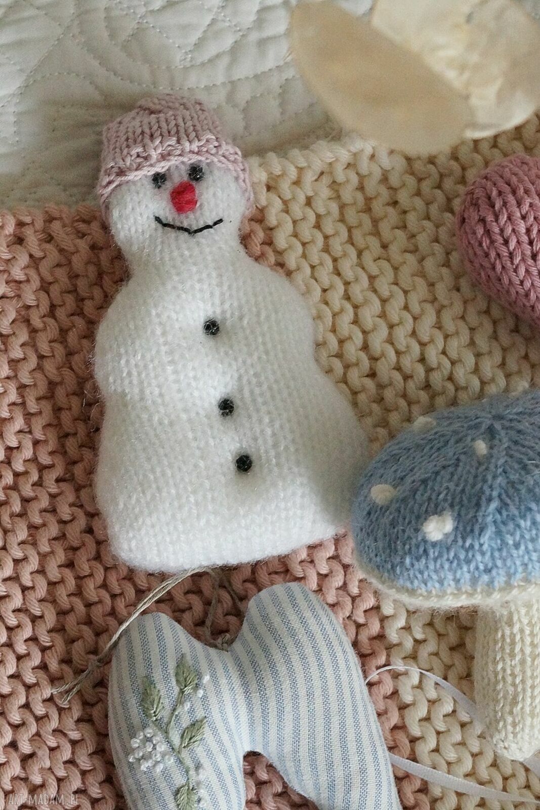 Zestaw 7 ozdób Bożonarodzeniowych No. 21 - handmade na choinkę i prezent