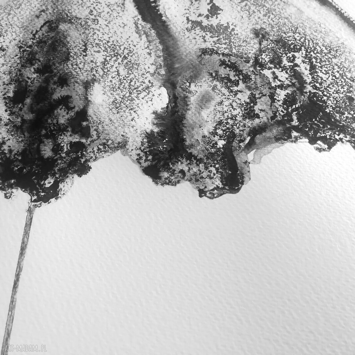 Zestaw 2 grafik Dreams i Rain 50x70 - czarno-białe bez ramki