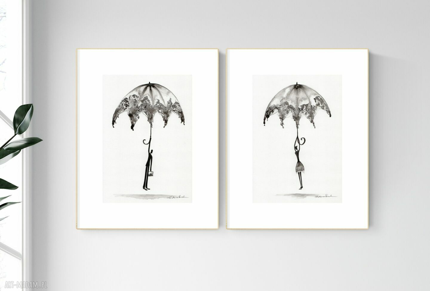 Biały plakat skandynawski - minimalistyczny prezent do wnętrz