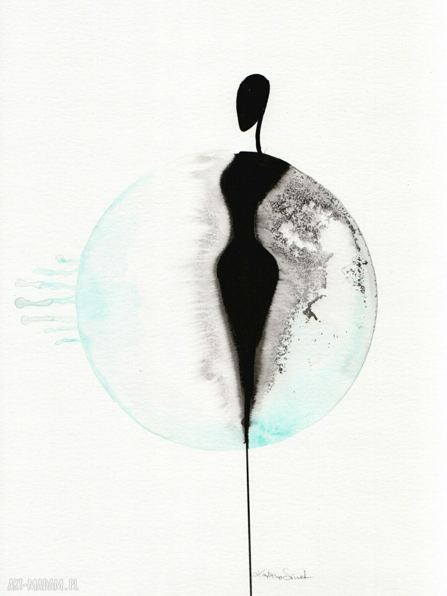 Zestaw 2 grafik 30x40 cm - biała abstrakcja skandynawska, czarno-białe