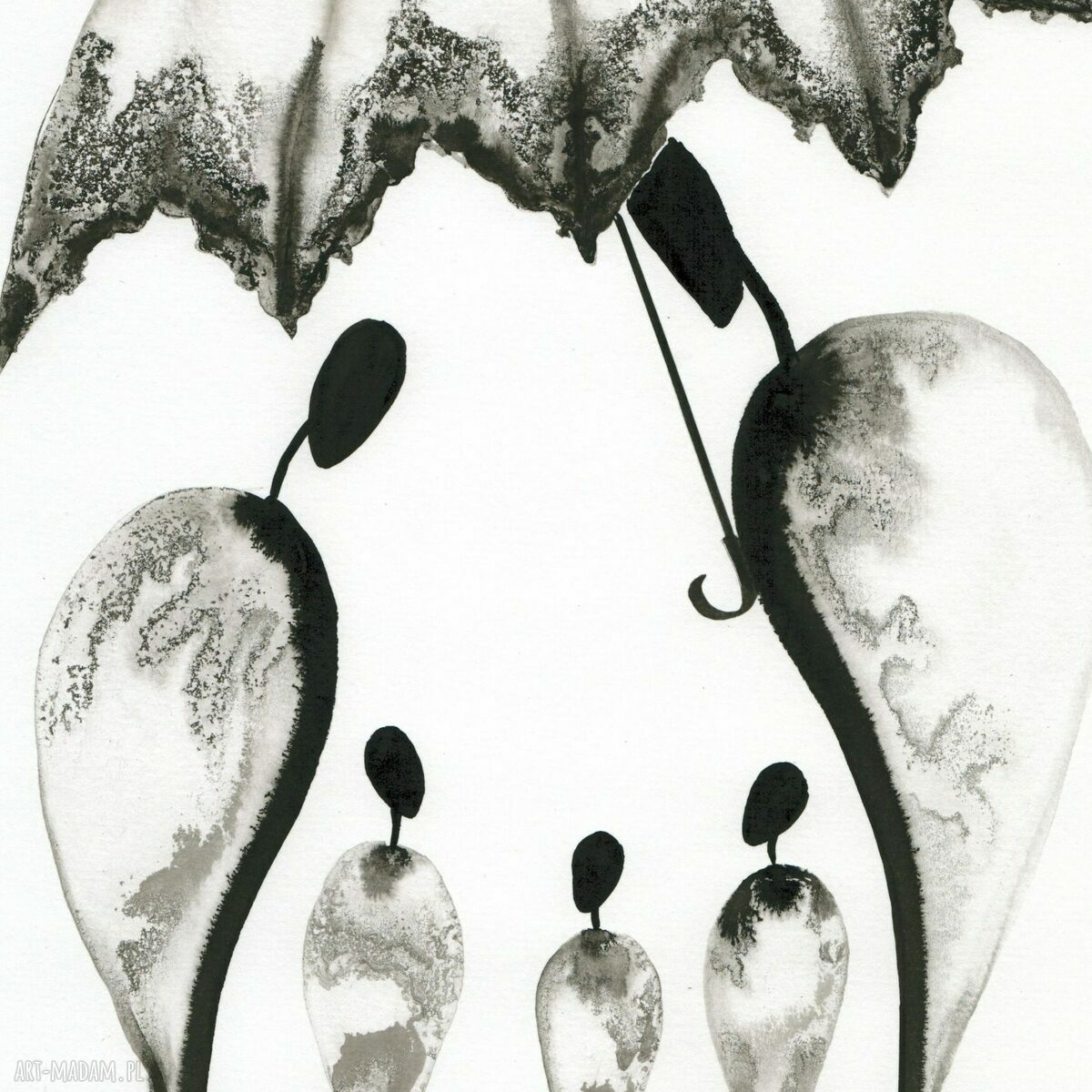 Zestaw 2 grafik 30x40 cm w stylu minimalizm - Relationships