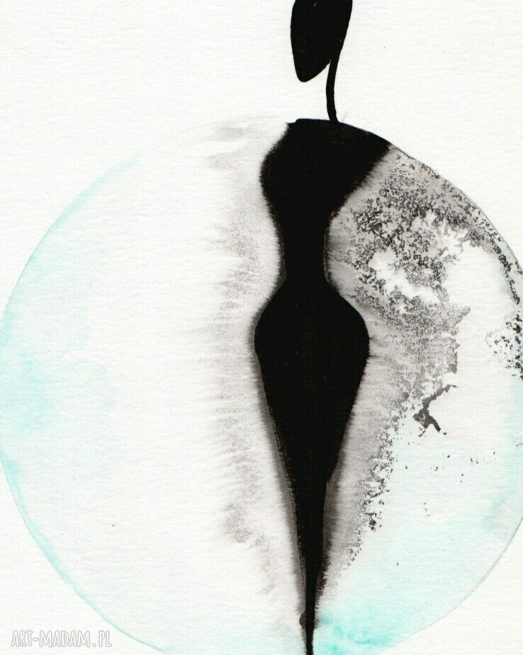 Zestaw 2 grafik 30x40 cm - biała abstrakcja skandynawska, czarno-białe