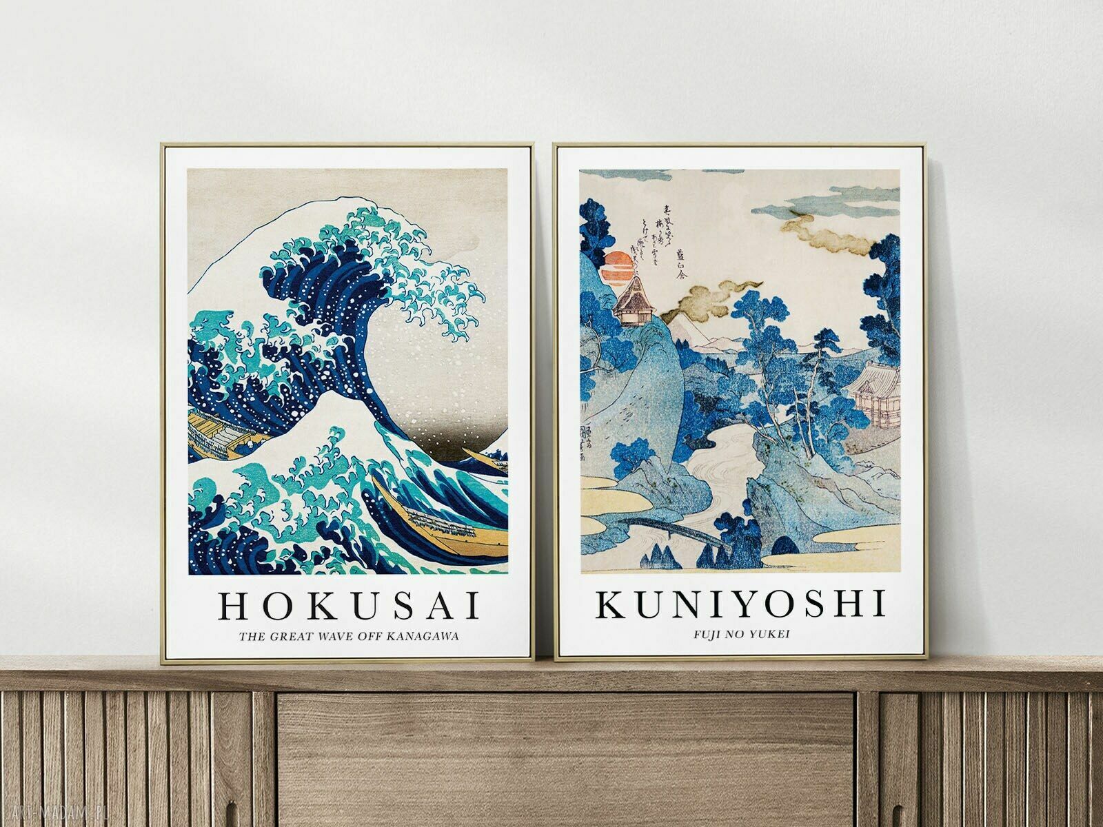 Zestaw 2 japońskich plakatów - format A4 Hokusai
