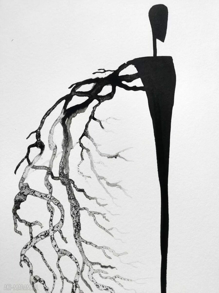 Zestaw 2 obrazów ręcznie malowanych 40 x 50 cm - abstrakcja