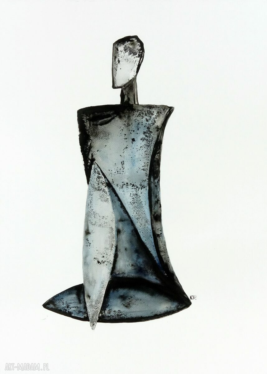 Zestaw 2 obrazów 50x70 cm ręcznie malowanych akwarelą - 2712429