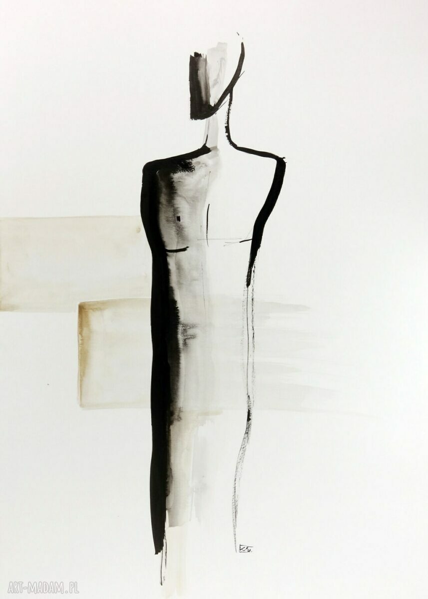 Zestaw 2 obrazów 50x70 cm - abstrakcja ręcznie malowana