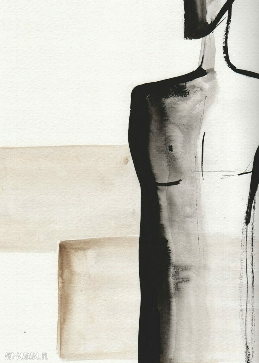 Zestaw 2 obrazów 50x70 cm - abstrakcja ręcznie malowana
