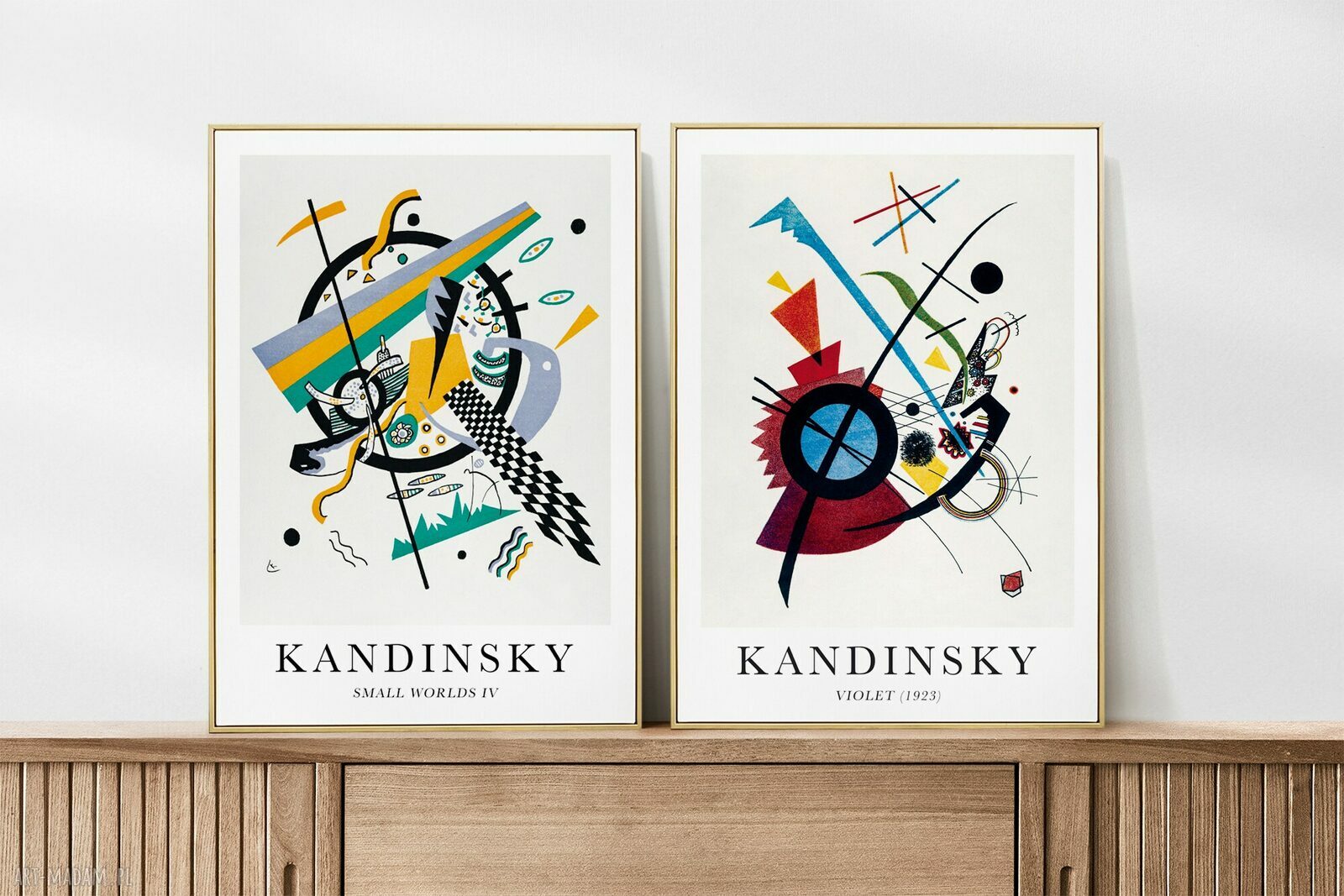 Zestaw 2 plakatów Kandinsky 30x40 cm - abstrakcja (bez ram)