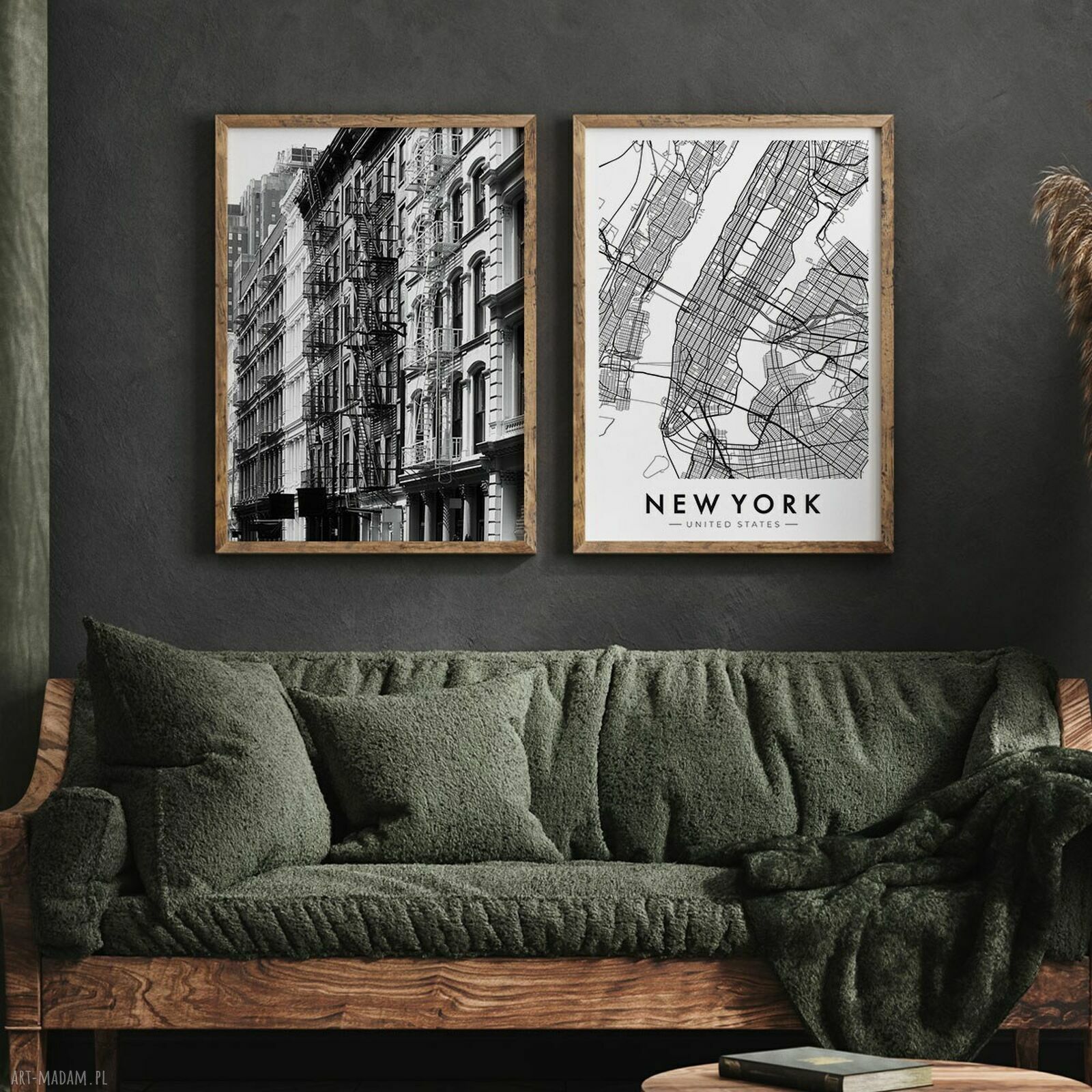 Zestaw 2 plakatów Nowy Jork 40x50 cm - stylowa dekoracja ścienna