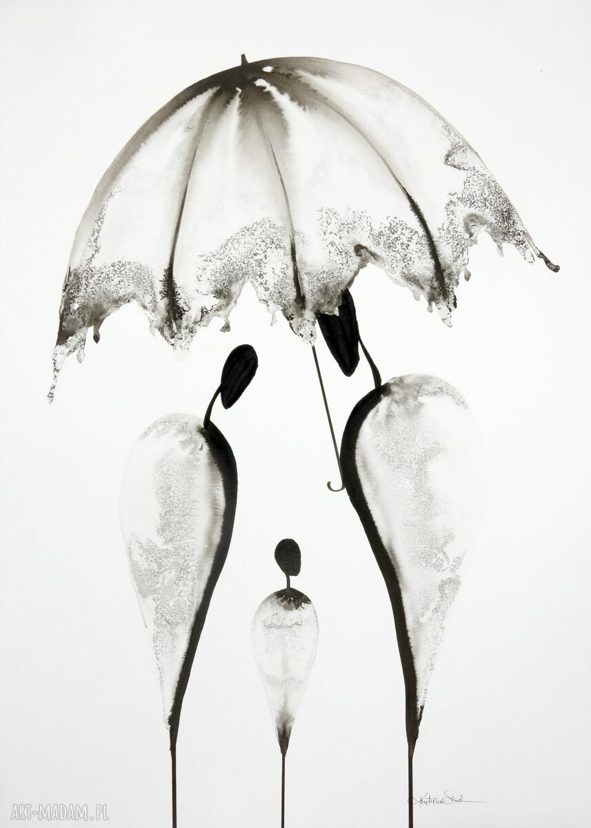 Zestaw 3 grafik 50x70 cm ręcznie wykonanych czarno białe plakaty About real Relationships | art Madam.pl